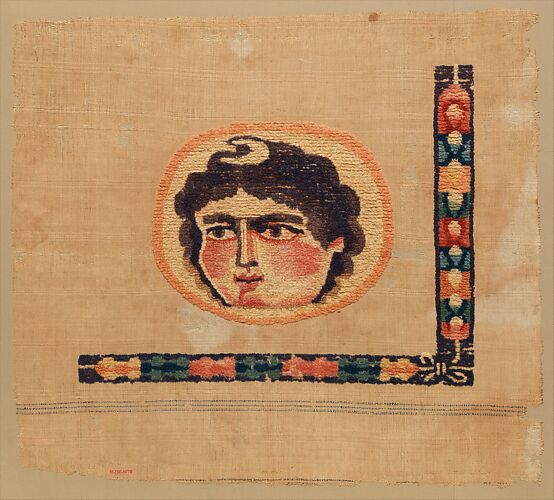 Coptic Textile Fragment with Image of a Goddess
