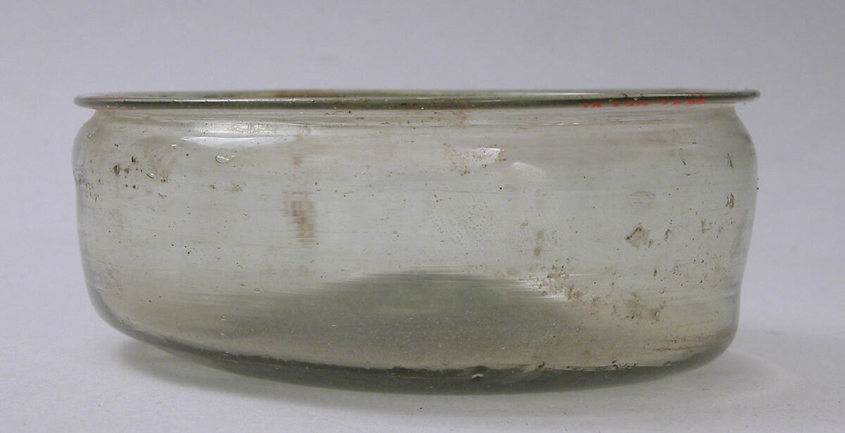 Bowl, Glass; blown and tooled on the pontil 