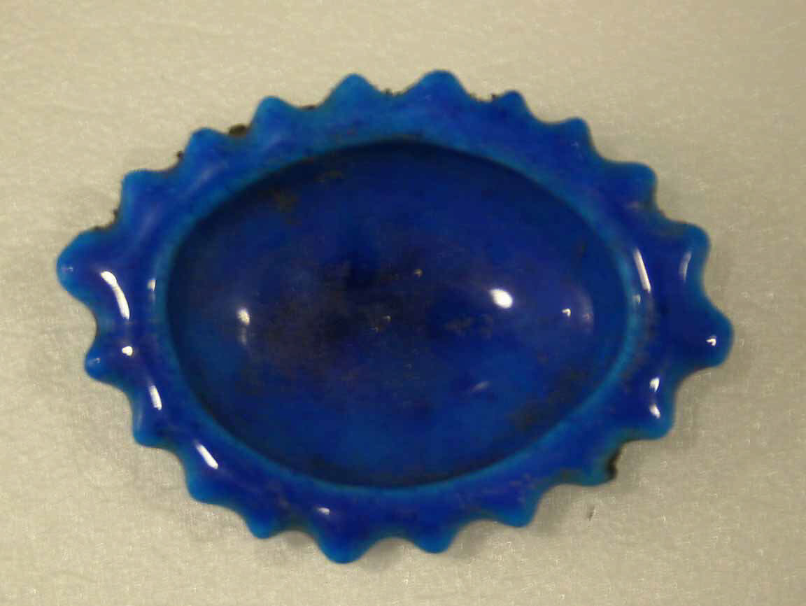 Salt Cellar, Stonepaste; glazed 