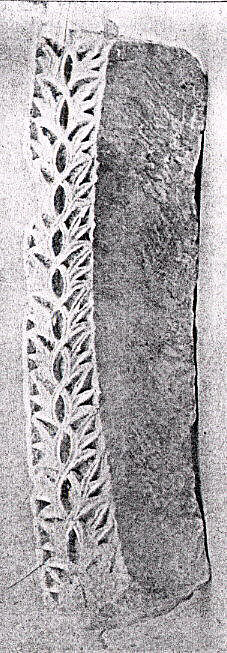 Fragment of Archivolt, Limestone; carved in relief