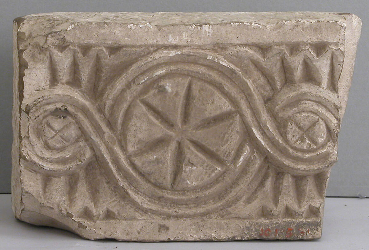 Fragment of a Frieze, Limestone; carved in relief 