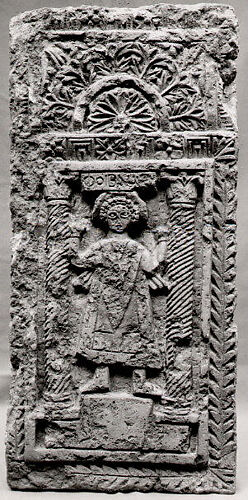 Funerary Stele with Orant Figure in Architectural Frame