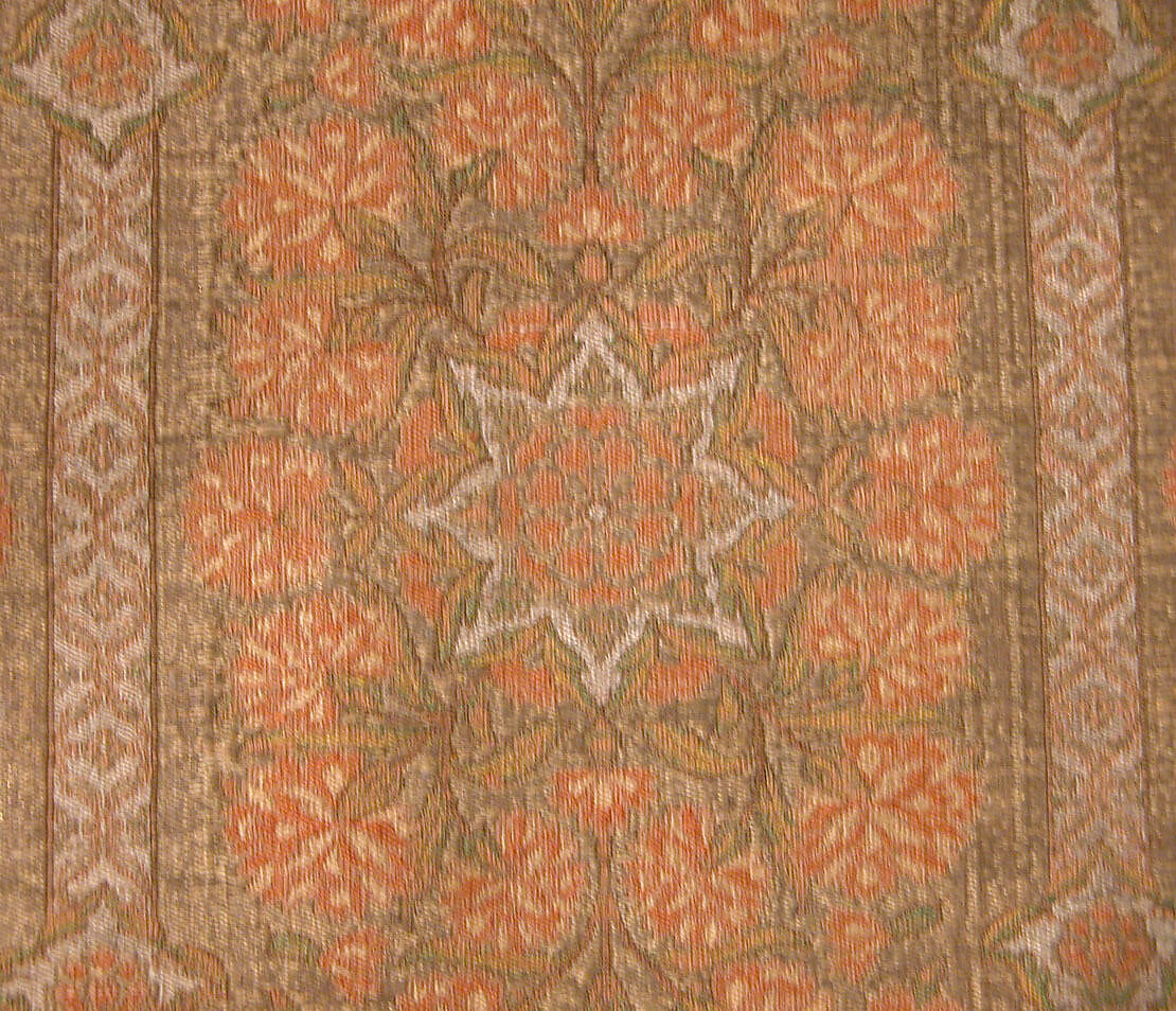 Sash, Silk, metal thread