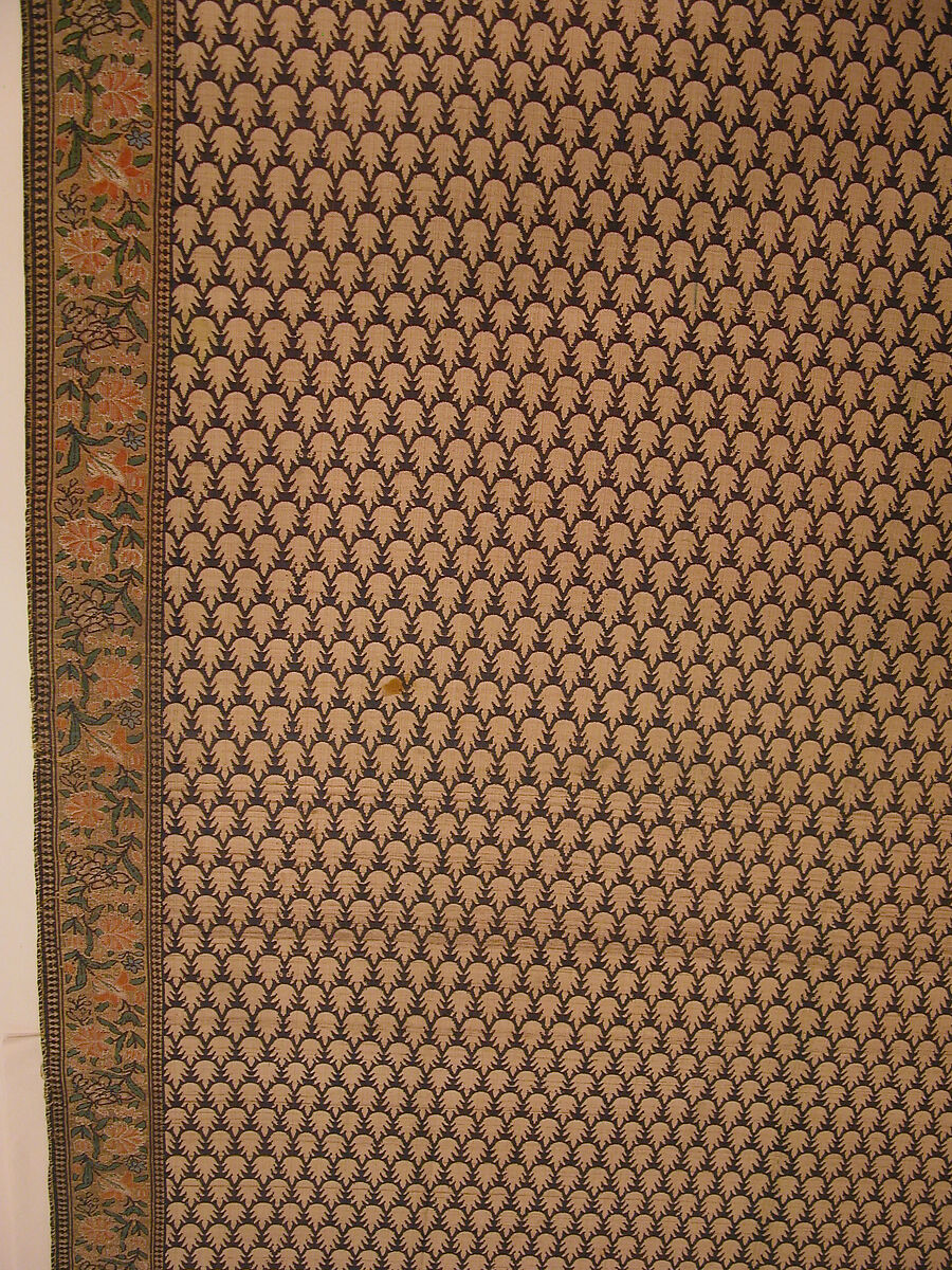 Sash, Silk, metal thread