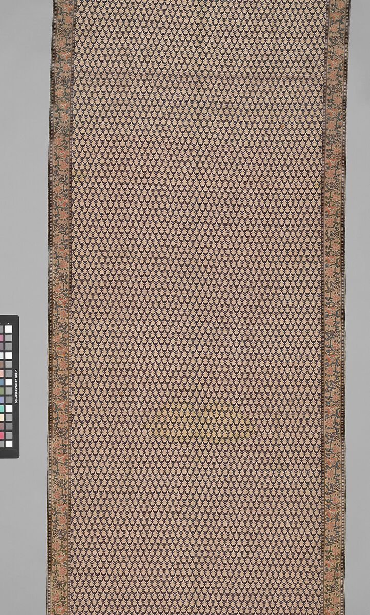 Sash, Silk, metal thread