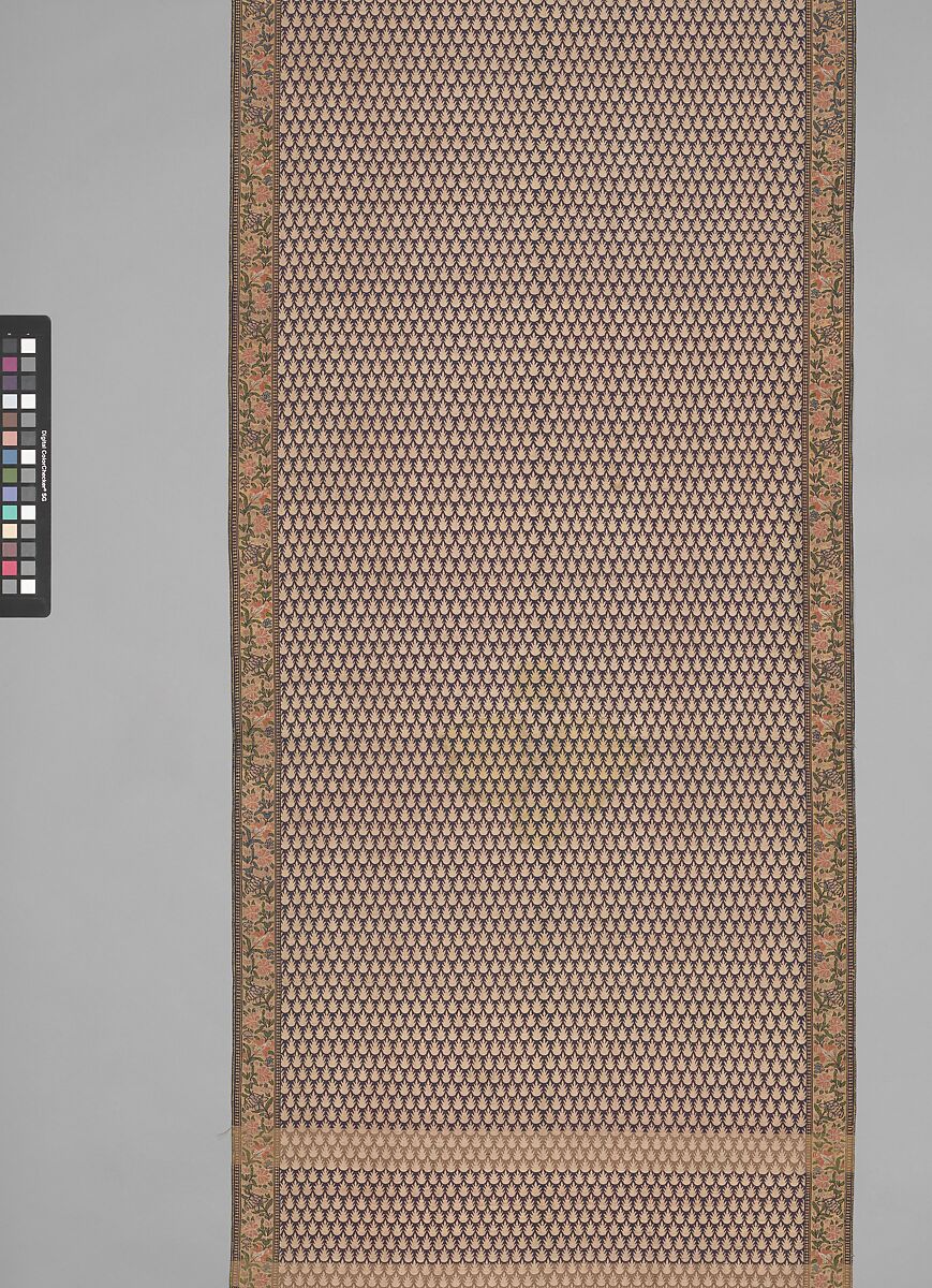 Sash, Silk, metal thread