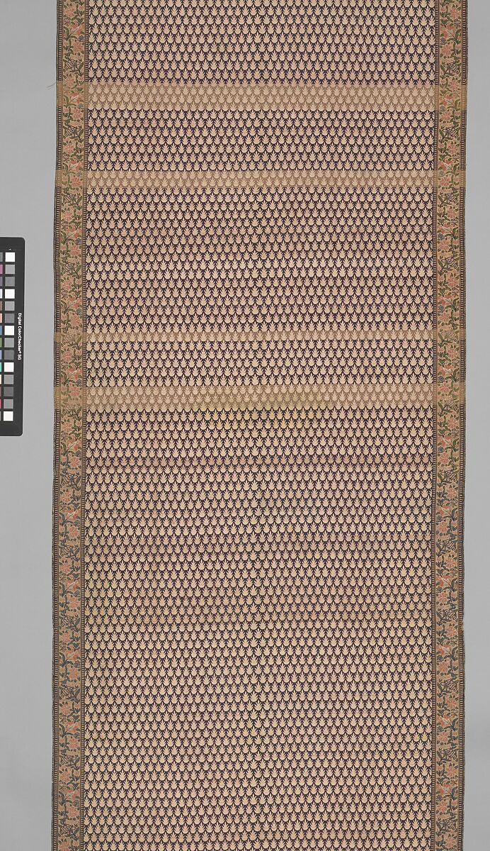 Sash, Silk, metal thread