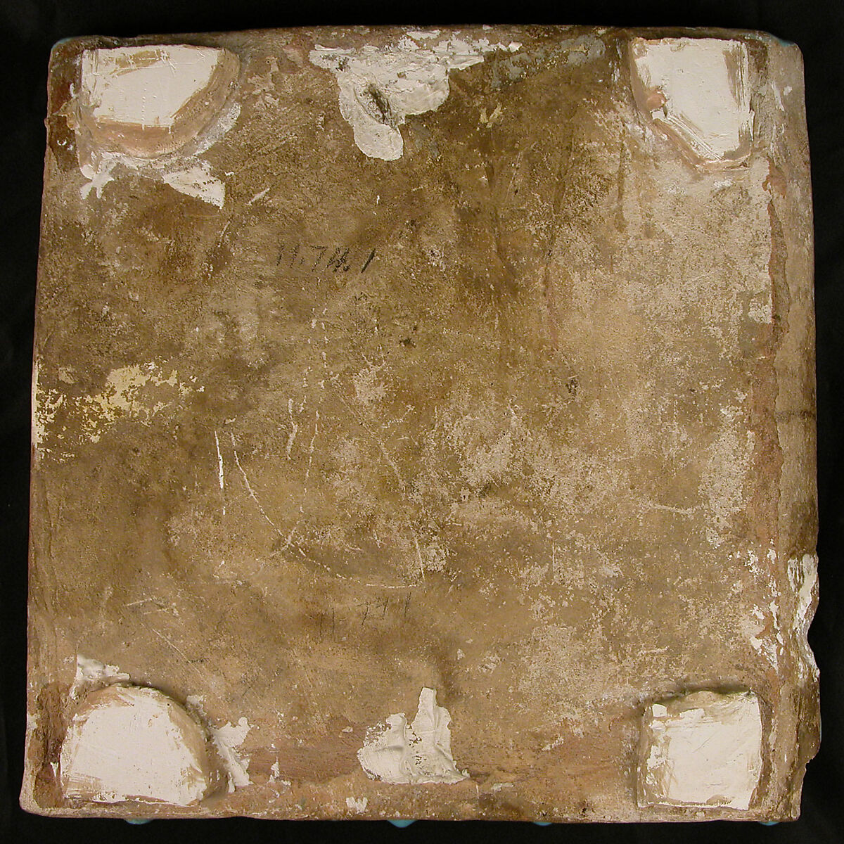 Tile from a Frieze, Stonepaste; overglaze painted (so-called mina'i)