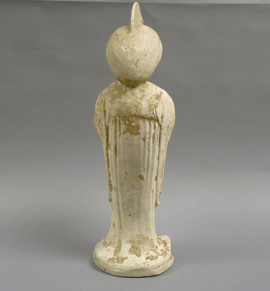 Court lady, Earthenware with remains of white slip and pigment, China