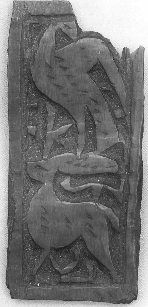 Panel, Bone; carved