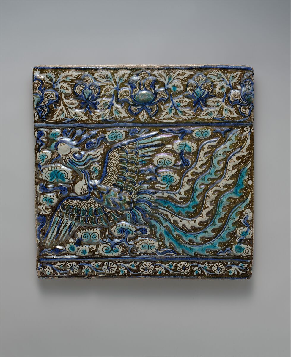 Tile with Image of Phoenix