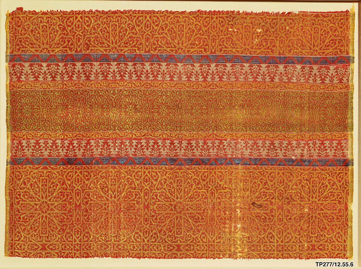 Fragments of a Panel, Silk; lampas
