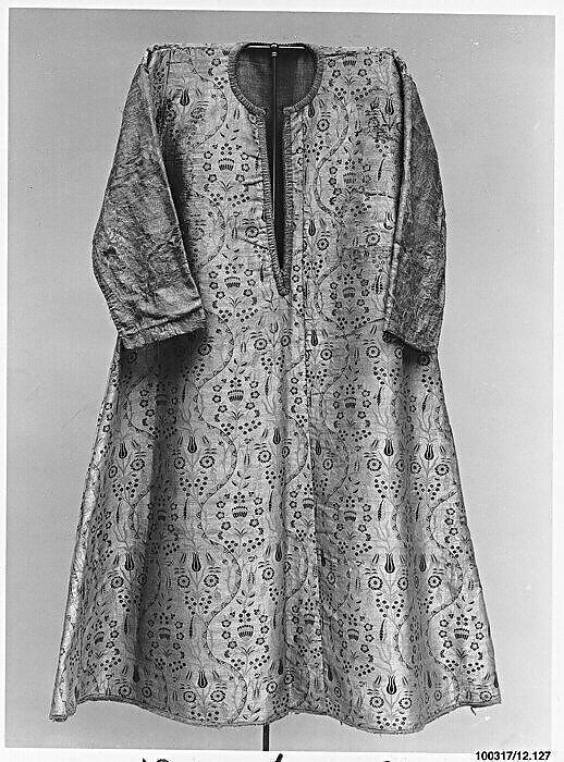 Robe, Silk, metal wrapped thread; brocaded
