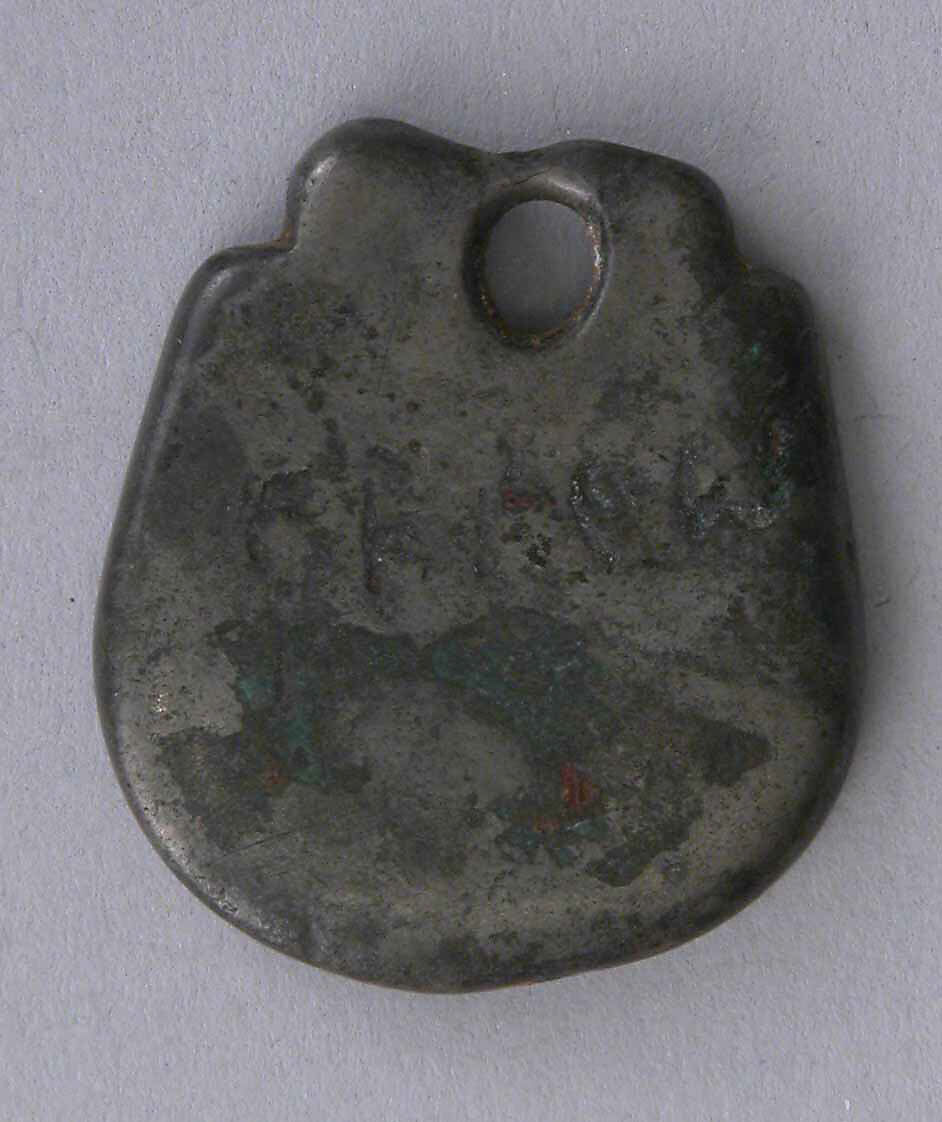 Pendant, Bronze (?) 