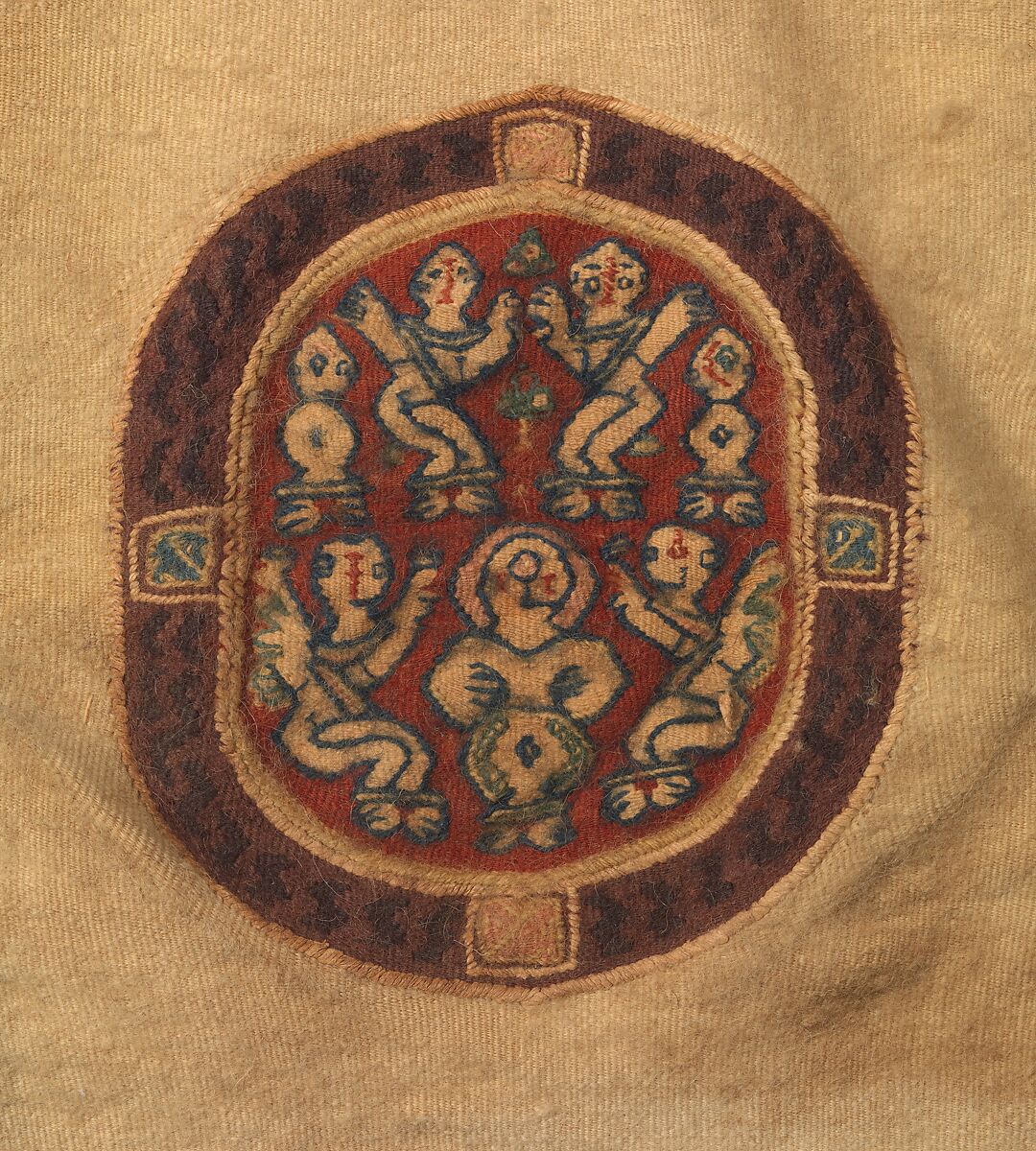 Richly Decorated Tunic, Wool; tapestry weave