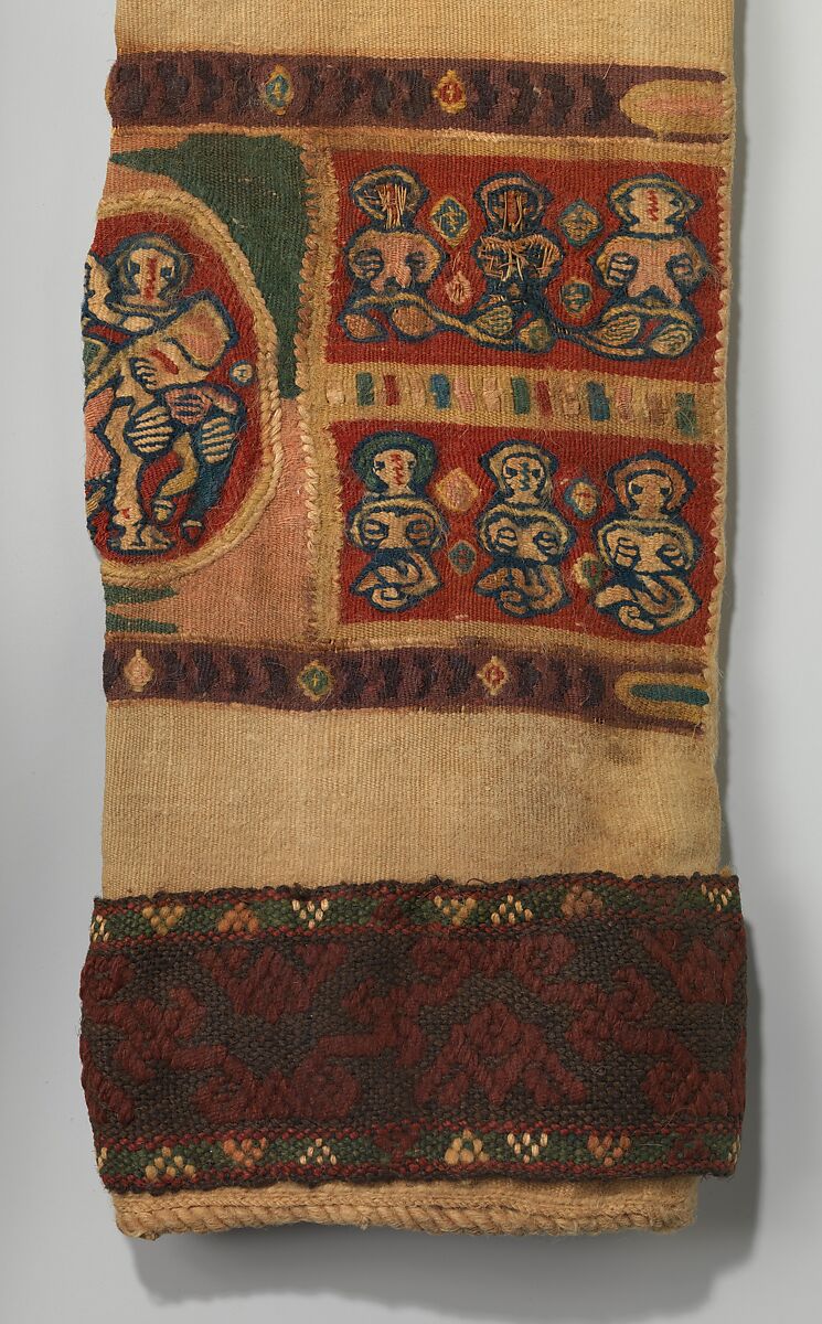 Richly Decorated Tunic, Wool; tapestry weave