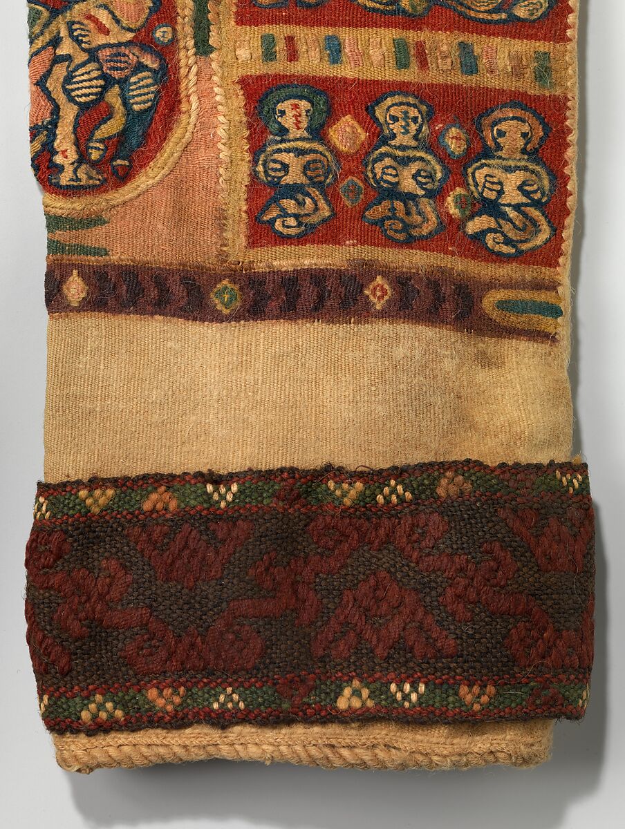 Richly Decorated Tunic, Wool; tapestry weave