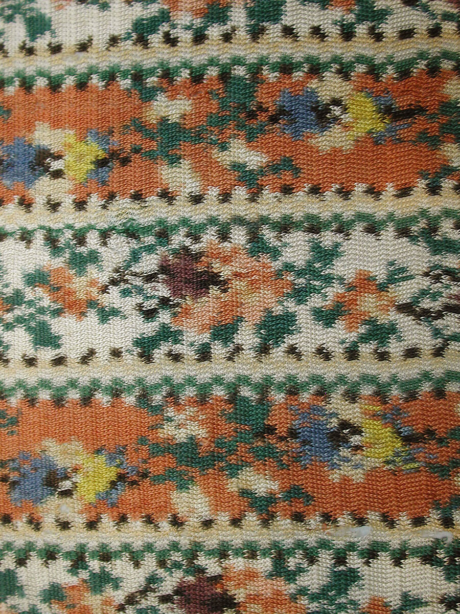 Shawl, Silk; woven