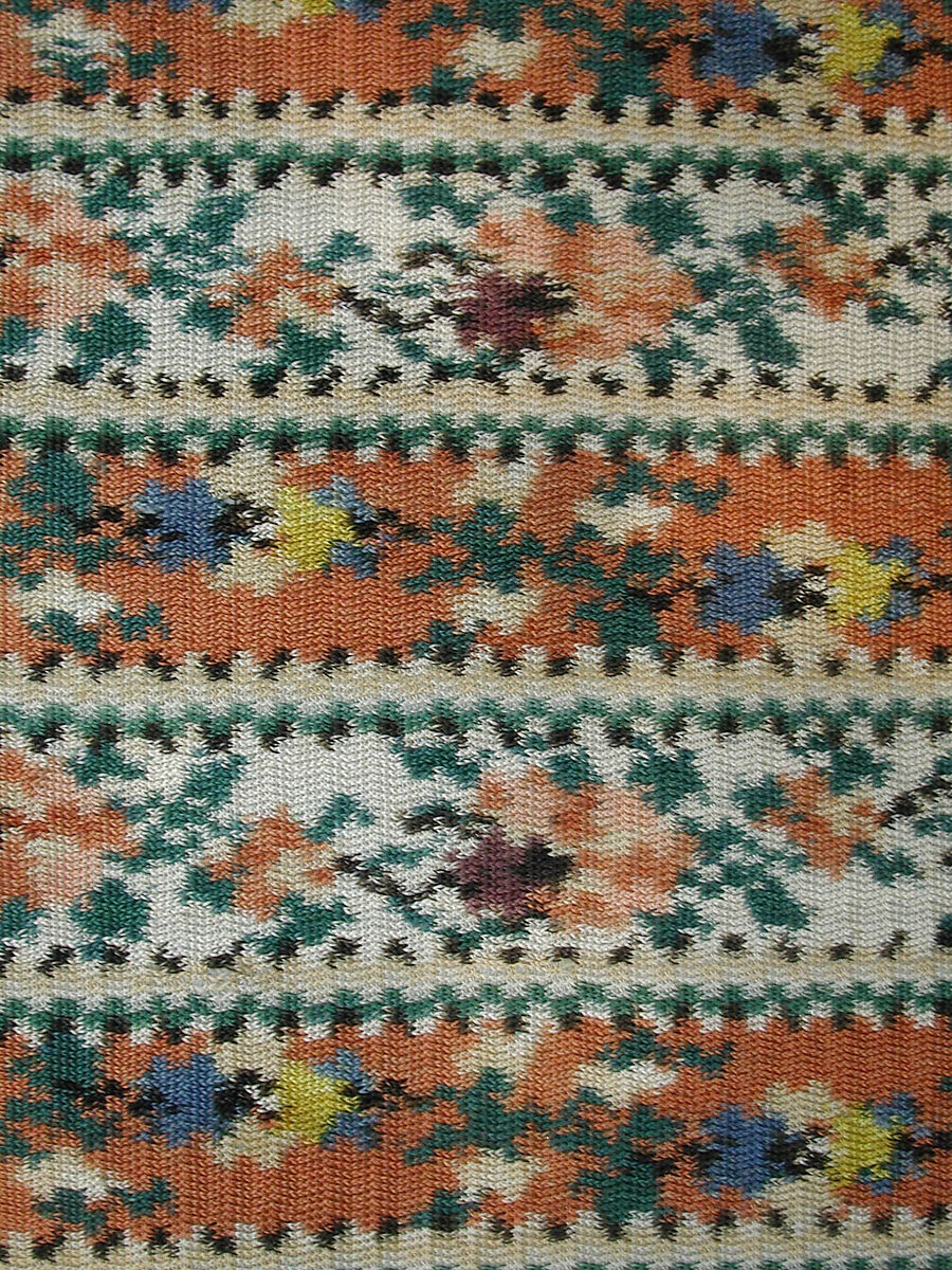 Shawl, Silk; woven