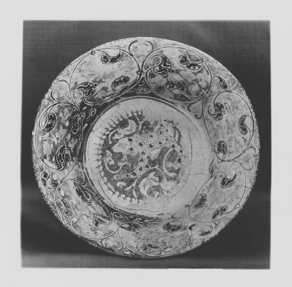 Bowl, Earthenware; tin-enameled