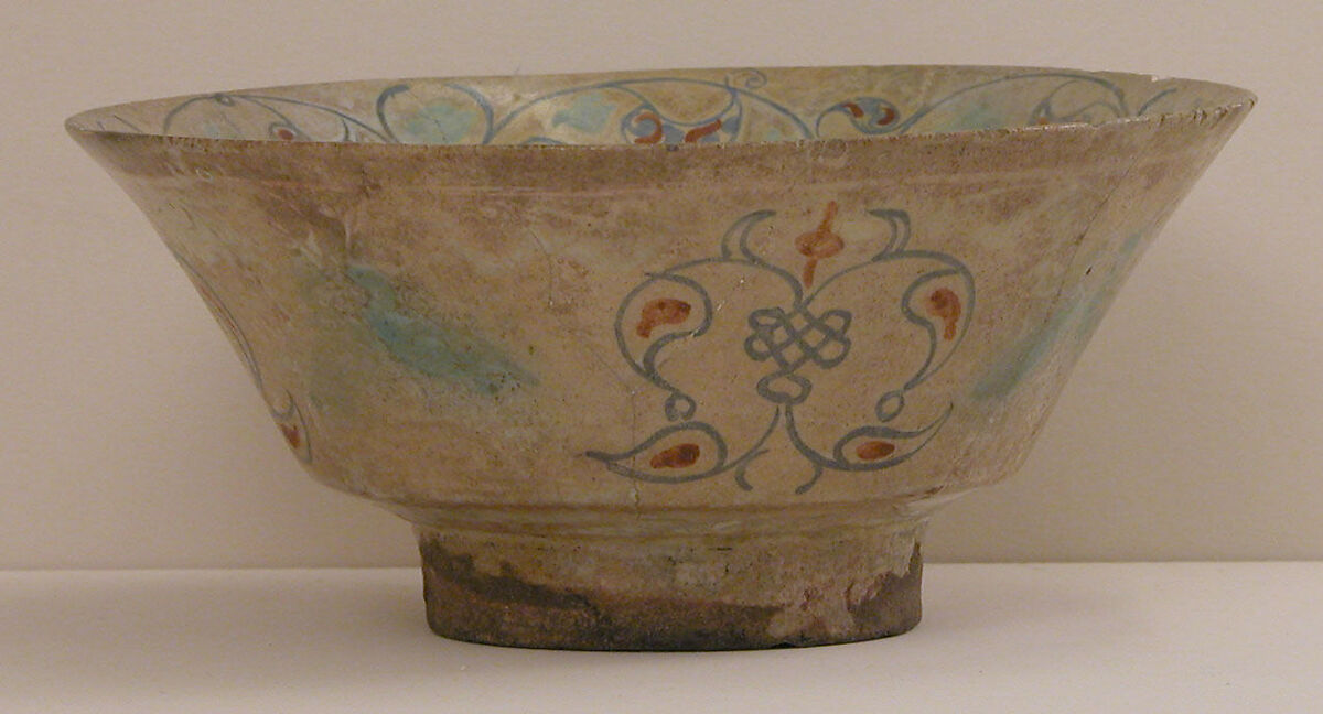 Bowl, Earthenware; tin-enameled