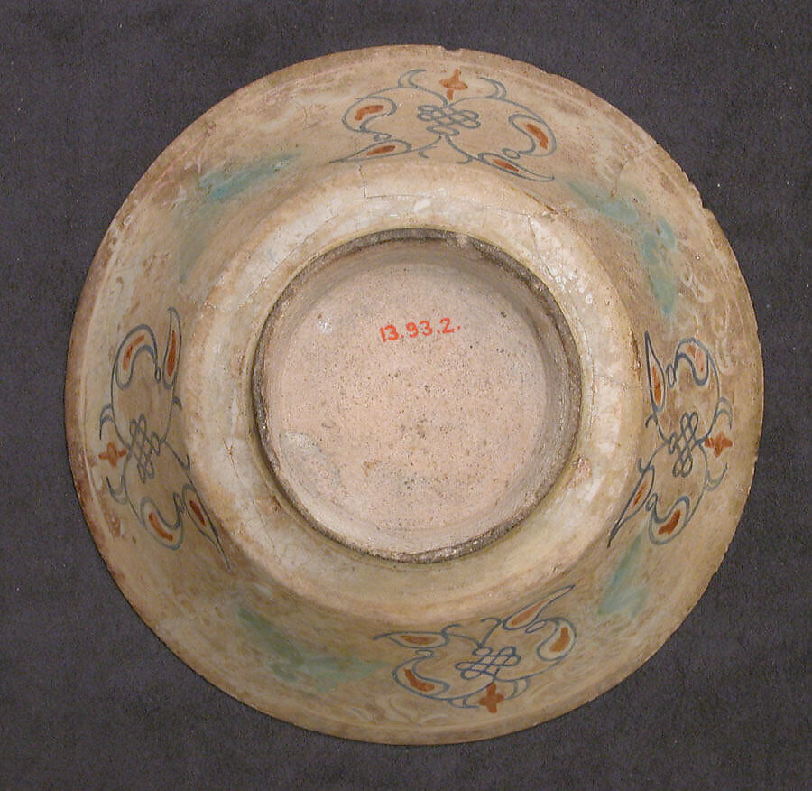 Bowl, Earthenware; tin-enameled