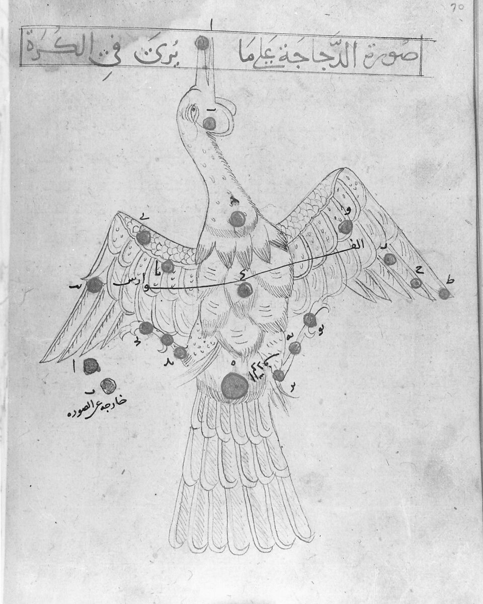 Kitab suwar al-kawakib al-thabita (Book of the Images of the Fixed Stars) of al-Sufi, `Abd al-Rahman al-Sufi (Iranian, Rey 903–986 Shiraz), Ink and gold on paper; leather binding