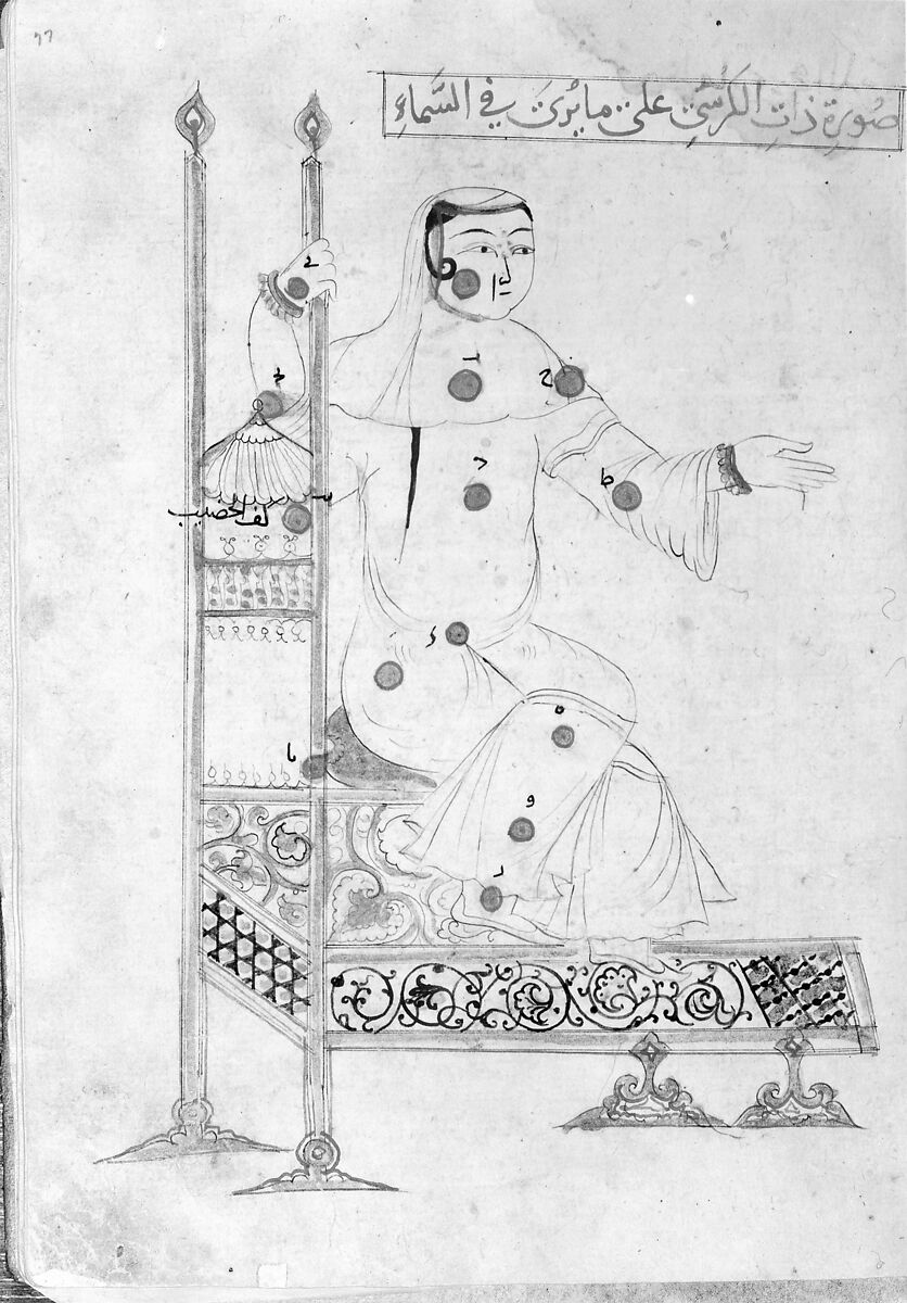 Kitab suwar al-kawakib al-thabita (Book of the Images of the Fixed Stars) of al-Sufi, `Abd al-Rahman al-Sufi (Iranian, Rey 903–986 Shiraz), Ink and gold on paper; leather binding