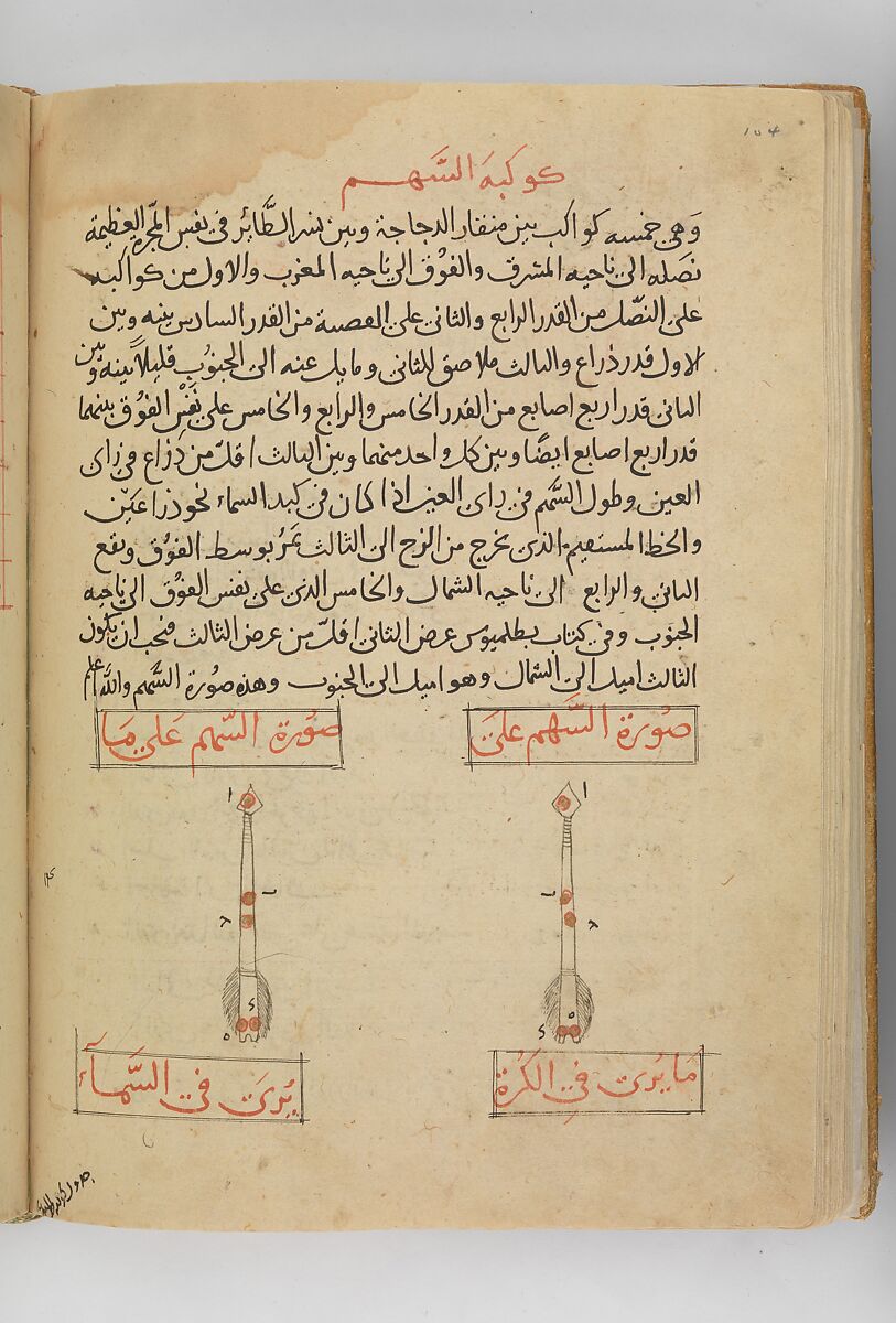 Kitab suwar al-kawakib al-thabita (Book of the Images of the Fixed Stars) of al-Sufi, `Abd al-Rahman al-Sufi (Iranian, Rey 903–986 Shiraz), Ink and gold on paper; leather binding