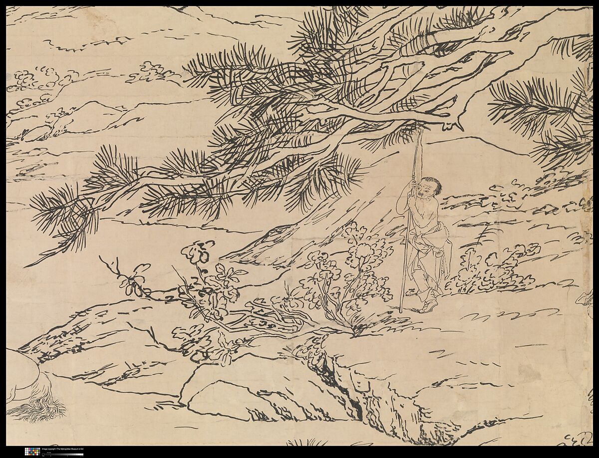 One Hundred Horses, Giuseppe Castiglione (Lang Shining 郎世寧) (Italian, Milan 1688–1766 Beijing), Handscroll; ink on paper, China
