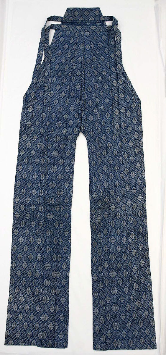 Trousers ("hakama") associated with Kyogen, Hemp, Japan 