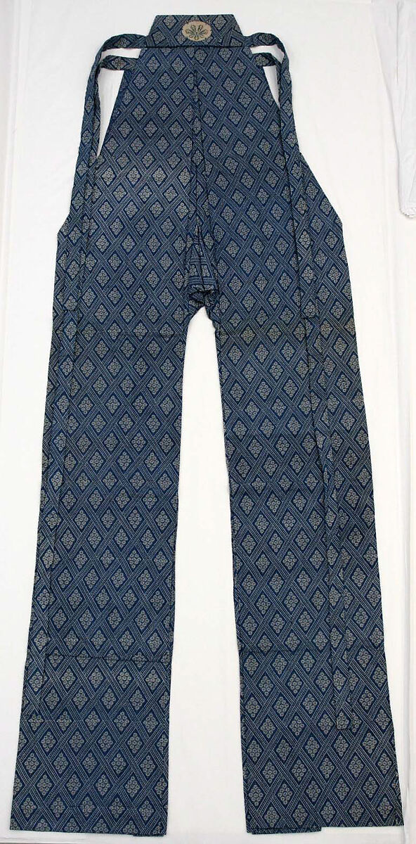 Trousers ("hakama") associated with Kyogen, Hemp, Japan