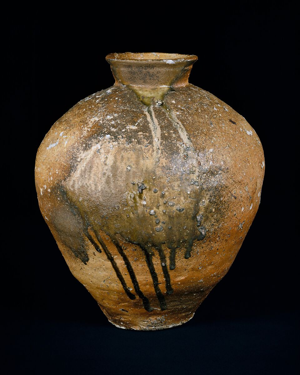 Storage Jar, Stoneware with natural ash glaze (Shigaraki ware), Japan 