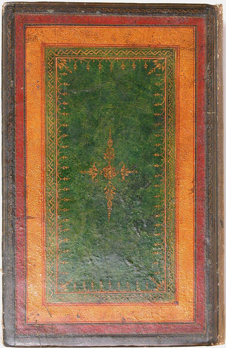 Khamsa (Quintet) of Nizami of Ganja, Nizami (present-day Azerbaijan, Ganja 1141–1209 Ganja), Paper, leather