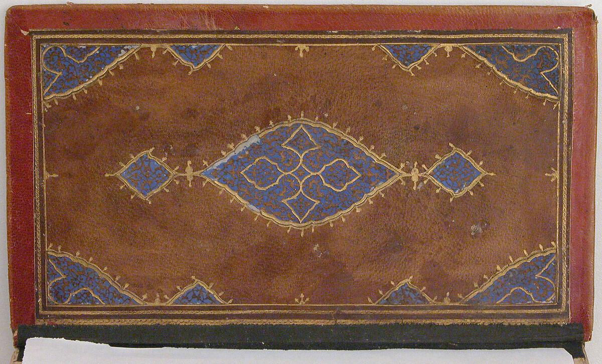 Divan (Collected Works) of Jami, Maulana Nur al-Din `Abd al-Rahman Jami (Iranian, Jam 1414–92 Herat), Ink, opaque watercolor, and gold on paper; leather binding