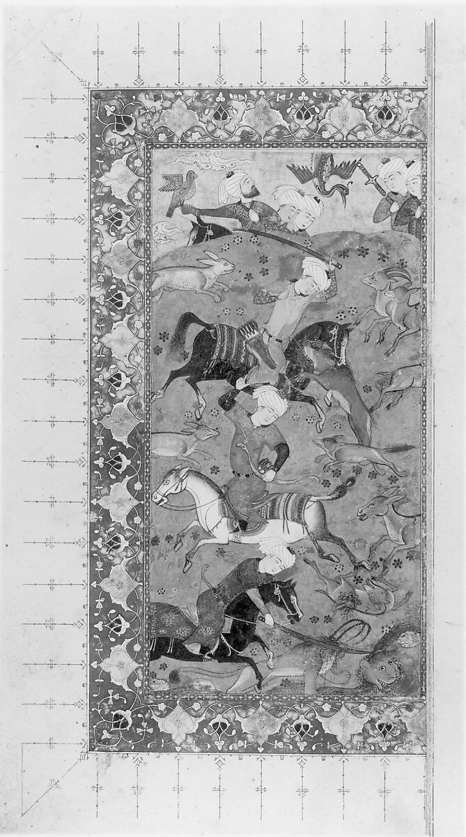 Divan (Collected Works) of Jami, Maulana Nur al-Din `Abd al-Rahman Jami (Iranian, Jam 1414–92 Herat), Ink, opaque watercolor, and gold on paper; leather binding