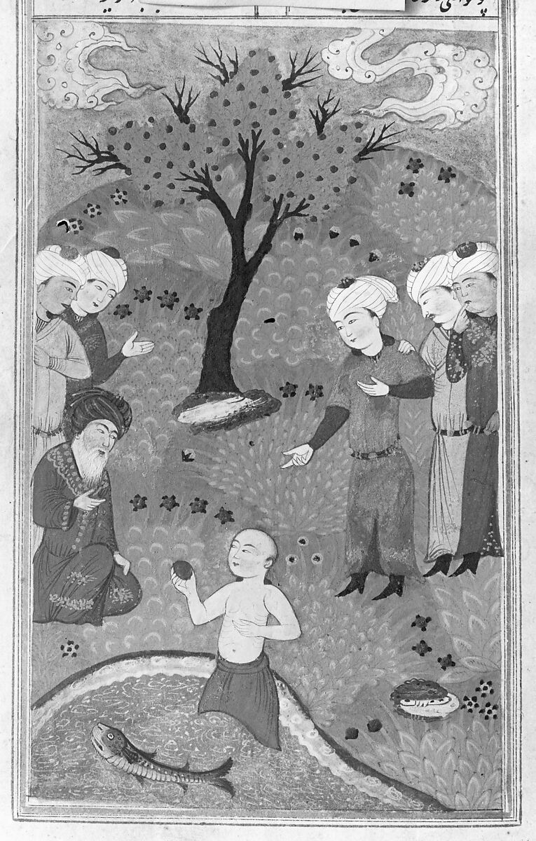 Divan (Collected Works) of Jami, Maulana Nur al-Din `Abd al-Rahman Jami (Iranian, Jam 1414–92 Herat), Ink, opaque watercolor, and gold on paper; leather binding