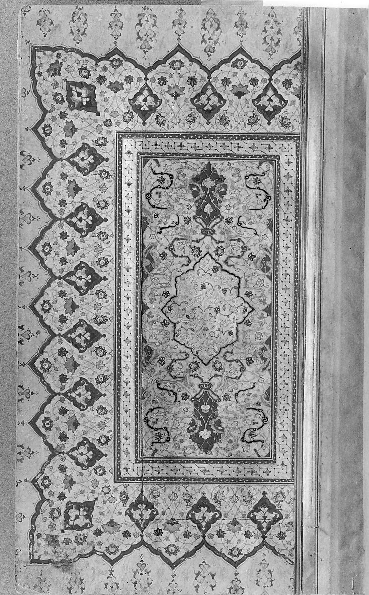 Illuminated Double Page of a Yusuf and Zulaikha of Jami, Maulana Nur al-Din `Abd al-Rahman Jami (Iranian, Jam 1414–92 Herat), Ink, opaque watercolor, and gold on paper