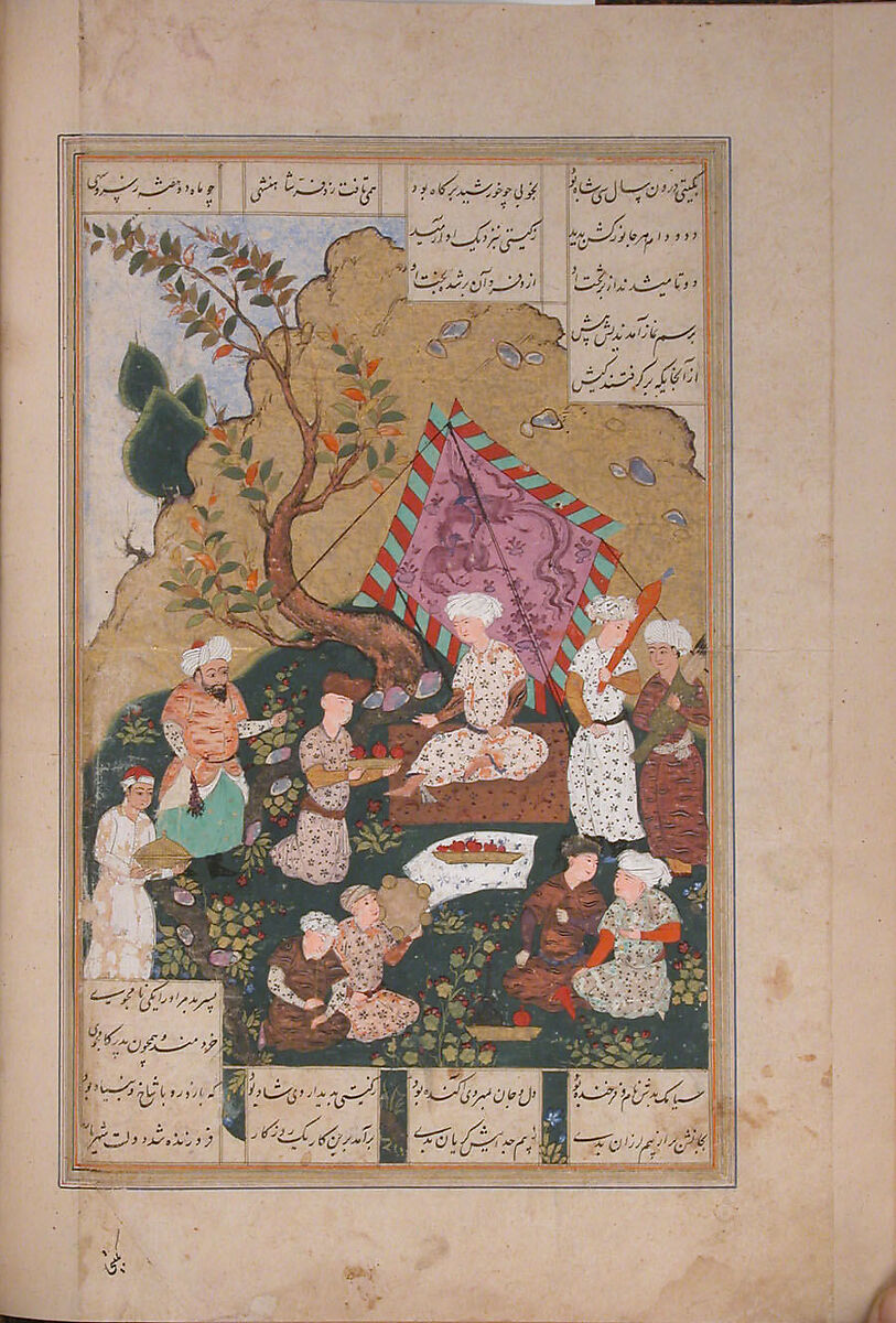Shahnama (Book of Kings) of Firdausi, Shah Muhammad of Sabzavar, Ink, opaque watercolor, and gold on paper