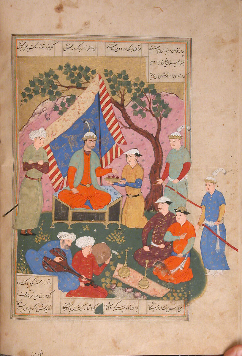 Shahnama (Book of Kings) of Firdausi, Shah Muhammad of Sabzavar, Ink, opaque watercolor, and gold on paper