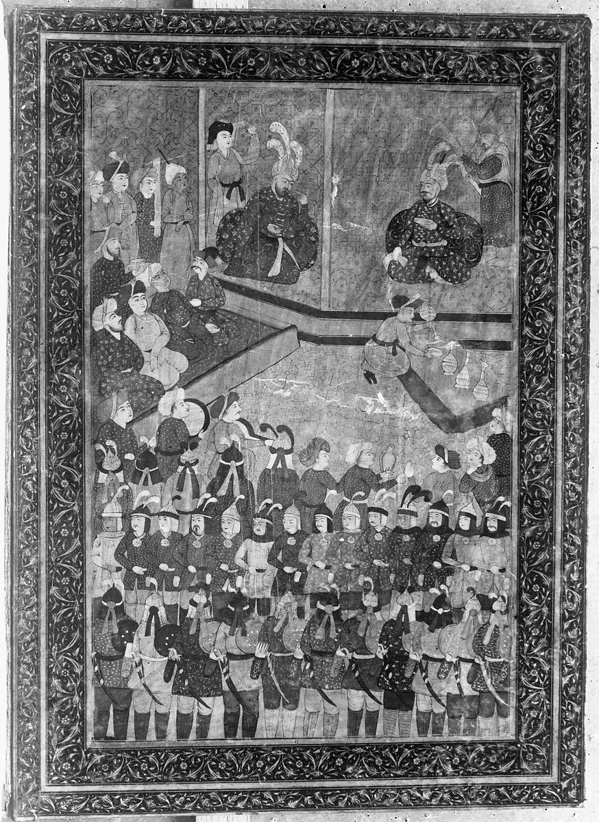 Shahnama (Book of Kings) of Firdausi, Shah Muhammad of Sabzavar, Ink, opaque watercolor, and gold on paper