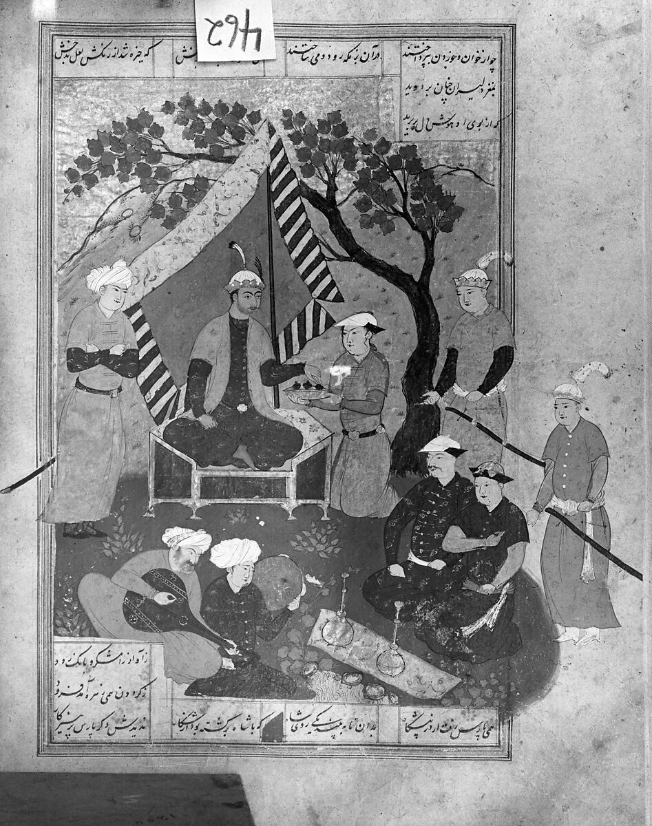 Shahnama (Book of Kings) of Firdausi, Shah Muhammad of Sabzavar, Ink, opaque watercolor, and gold on paper