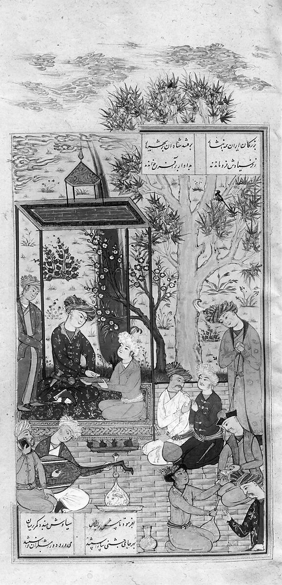 Shahnama (Book of Kings) of Firdausi, Abu'l Qasim Firdausi (Iranian, Paj ca. 940/41–1020 Tus), Ink, opaque watercolor, silver, and gold on paper; lacquer binding