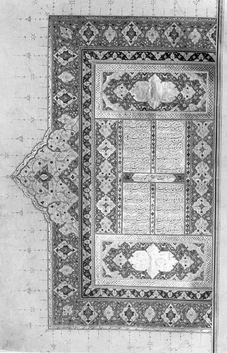 Shahnama (Book of Kings) of Firdausi, Abu'l Qasim Firdausi (Iranian, Paj ca. 940/41–1020 Tus), Ink, opaque watercolor, silver, and gold on paper; lacquer binding