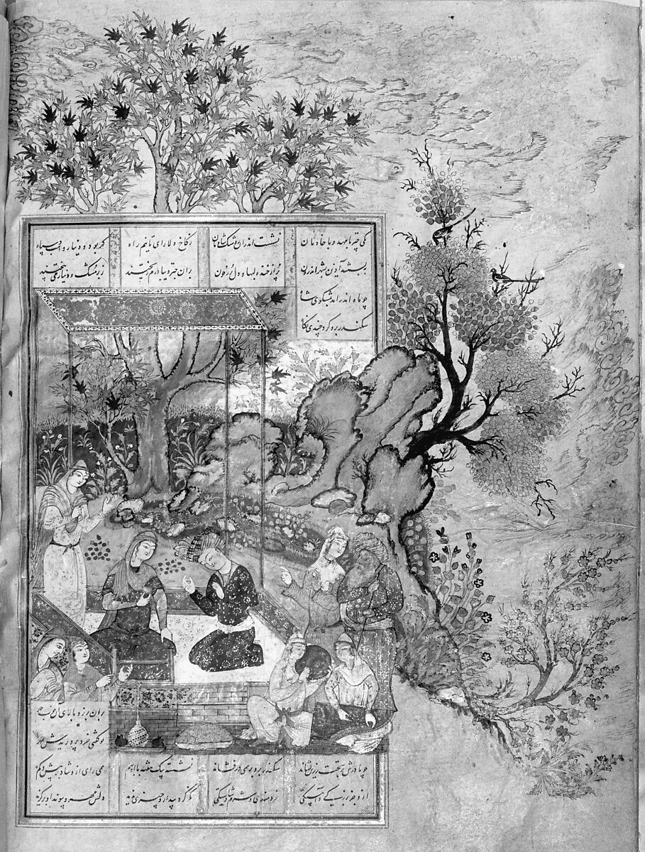 Shahnama (Book of Kings) of Firdausi, Abu'l Qasim Firdausi (Iranian, Paj ca. 940/41–1020 Tus), Ink, opaque watercolor, silver, and gold on paper; lacquer binding