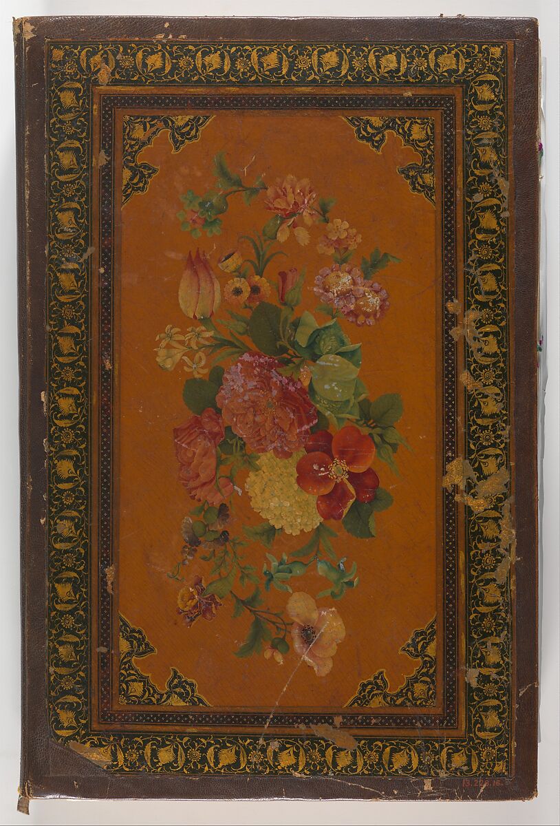 Shahnama (Book of Kings) of Firdausi, Abu'l Qasim Firdausi (Iranian, Paj ca. 940/41–1020 Tus), Ink, opaque watercolor, silver, and gold on paper; lacquer binding