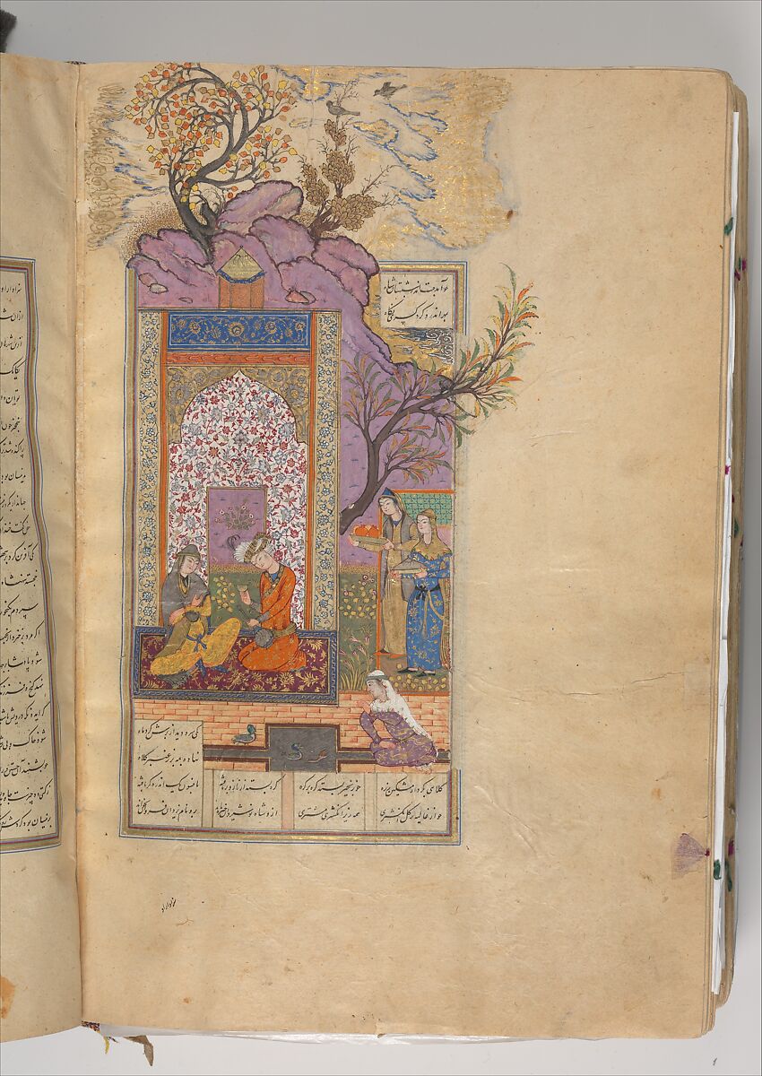 Shahnama (Book of Kings) of Firdausi, Abu'l Qasim Firdausi (Iranian, Paj ca. 940/41–1020 Tus), Ink, opaque watercolor, silver, and gold on paper; lacquer binding