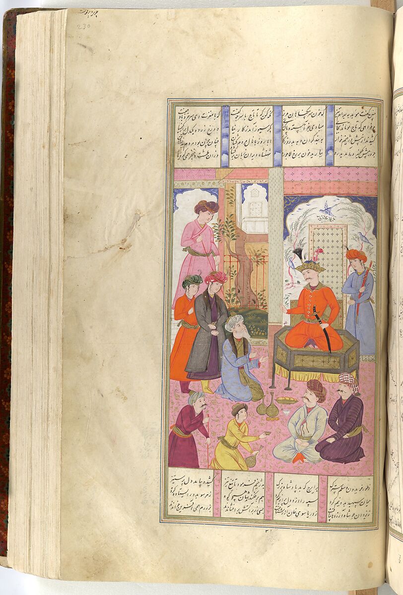 Shahnama (Book of Kings) of Firdausi, Abu'l Qasim Firdausi (Iranian, Paj ca. 940/41–1020 Tus), Opaque watercolor, ink, silver and gold on paper