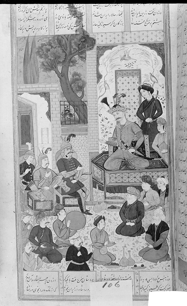 Shahnama (Book of Kings) of Firdausi, Abu'l Qasim Firdausi (Iranian, Paj ca. 940/41–1020 Tus), Opaque watercolor, ink, silver and gold on paper