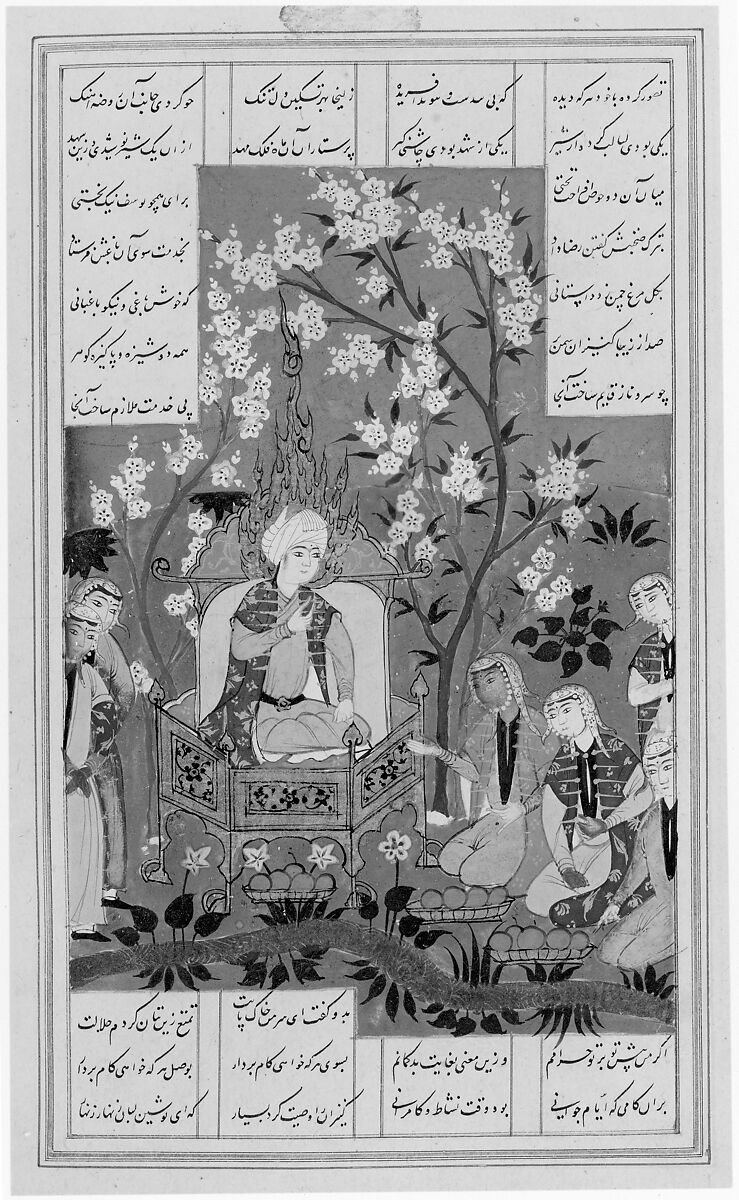 Haft Aurang (Seven Thrones) of Jami, Maulana Nur al-Din `Abd al-Rahman Jami (Iranian, Jam 1414–92 Herat), Ink, opaque watercolor, and gold on paper